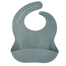 Load image into Gallery viewer, Gray Silicone Bib in Canada
